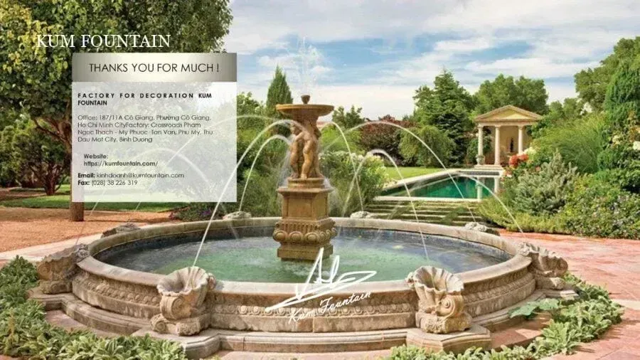 gia đài phun nước sân vườn Kum AD