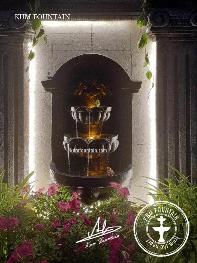 tượng phun nước ốp tường Khum Fountain