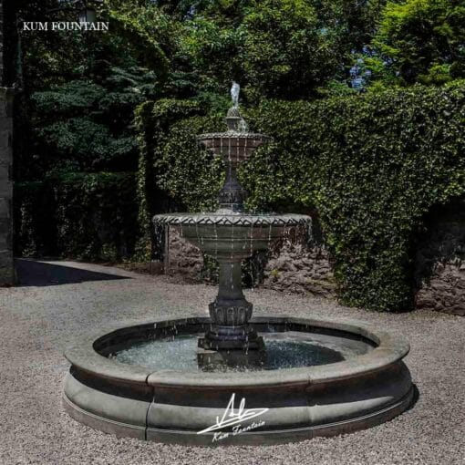 thiết kế đài phun nước sân vườn ốp tường Kum Fountain