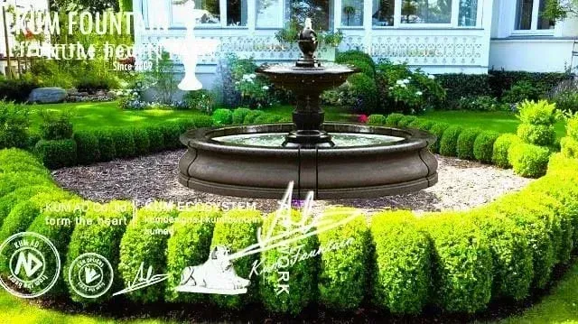 thi công đài phun nước sân vườn Kum Fountain