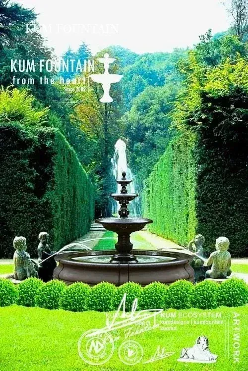 đài phun nước 3 tầng cổ điển sân vườn