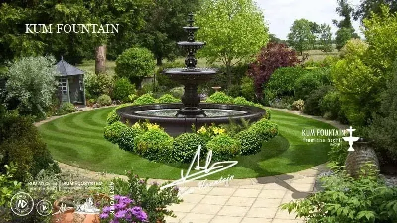 phun nuoc nghe thuat đúc đá đúc Kum Fountain