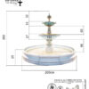 đài phun nước 3 tầng trang trí Kum Fountain