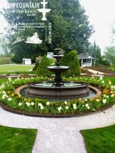 thiết kế thi công đài phun nước trang trí sân vườn Kum Fountain