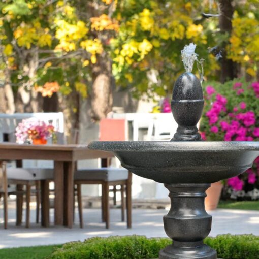 đài phun nước nghệ thuật mini trang trí sân vườn tại trường học