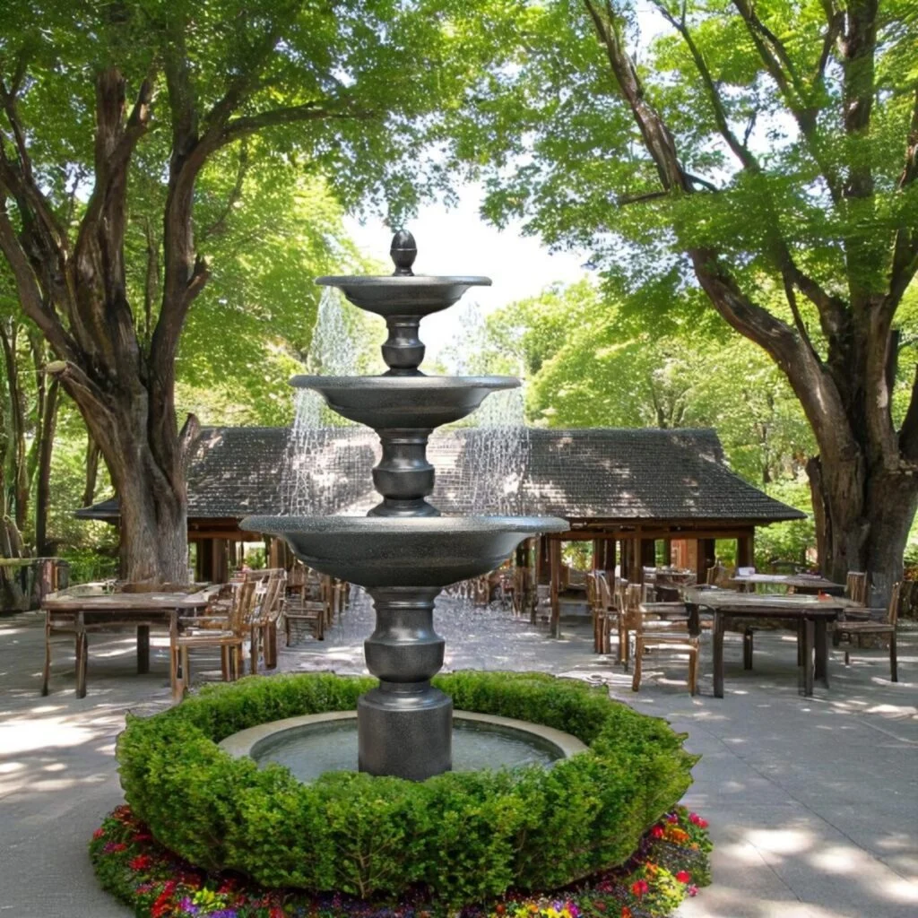 thác nước sân vườn cho quán café check-in đẹp