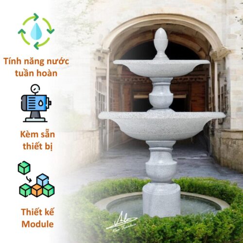 đài phun nước sân vườn sân vườn tại resort