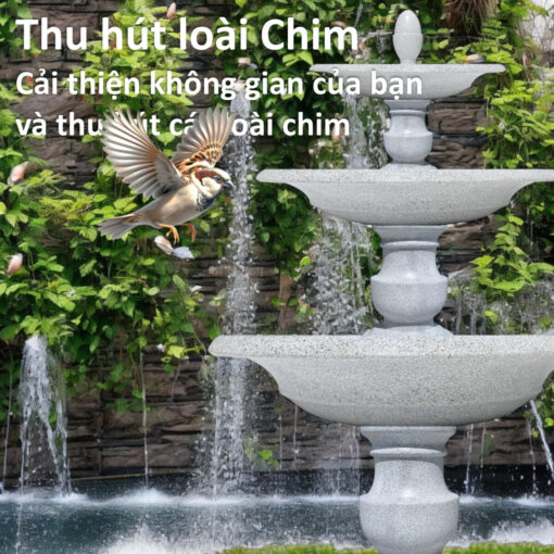 đài phun nước mini sân vườn cổ điển tại quán bar