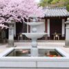 thiết kế đài phun nước sân vườn tầng tại khách sạn
