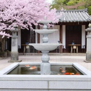 thiết kế đài phun nước sân vườn tầng tại khách sạn
