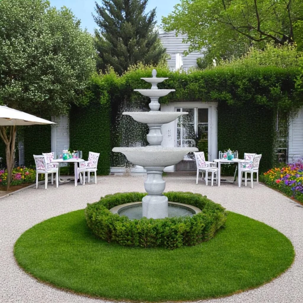 đài phun nước tiểu cảnh bonsai sân thượng nhẹ