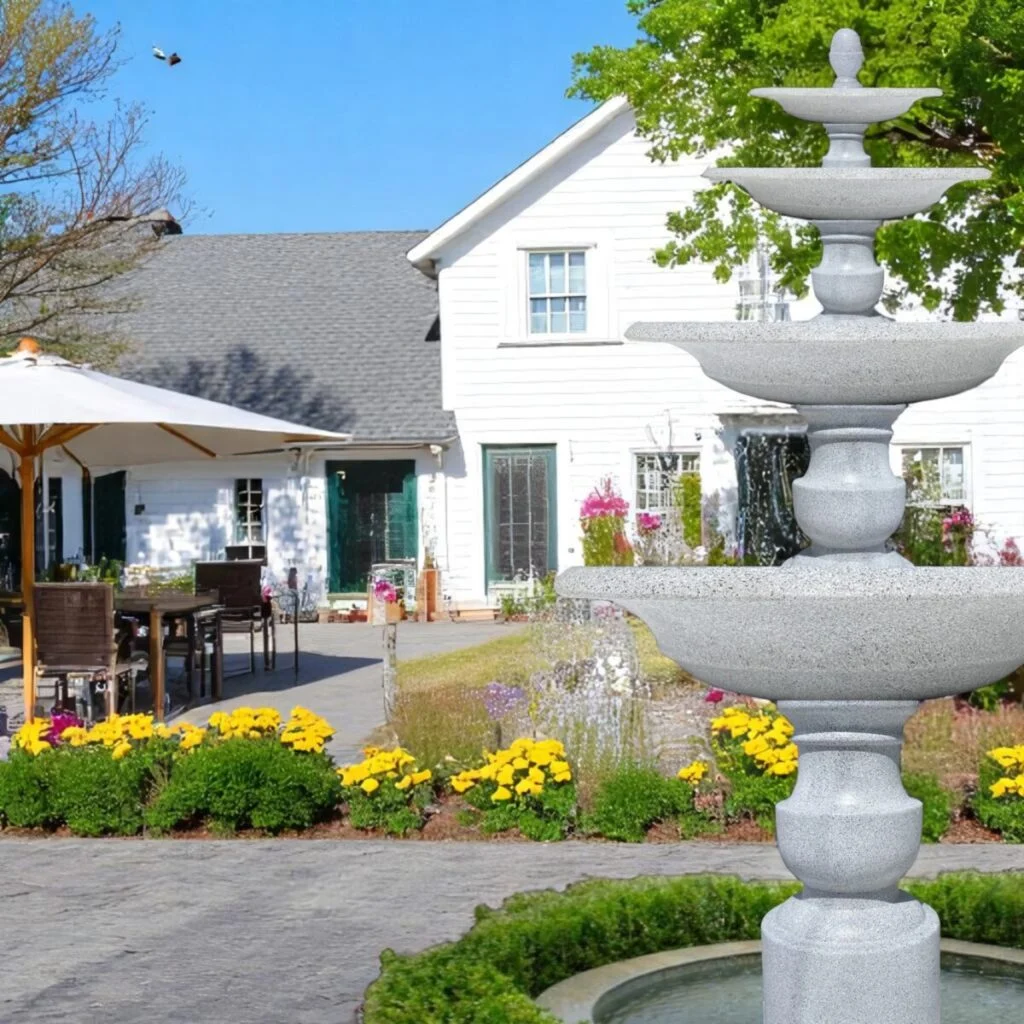 phun nuoc nghe thuat tầng quán café