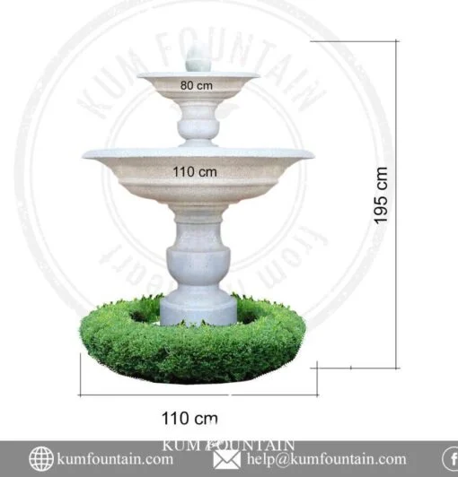 đài phun nước bằng đá nhà thờ
