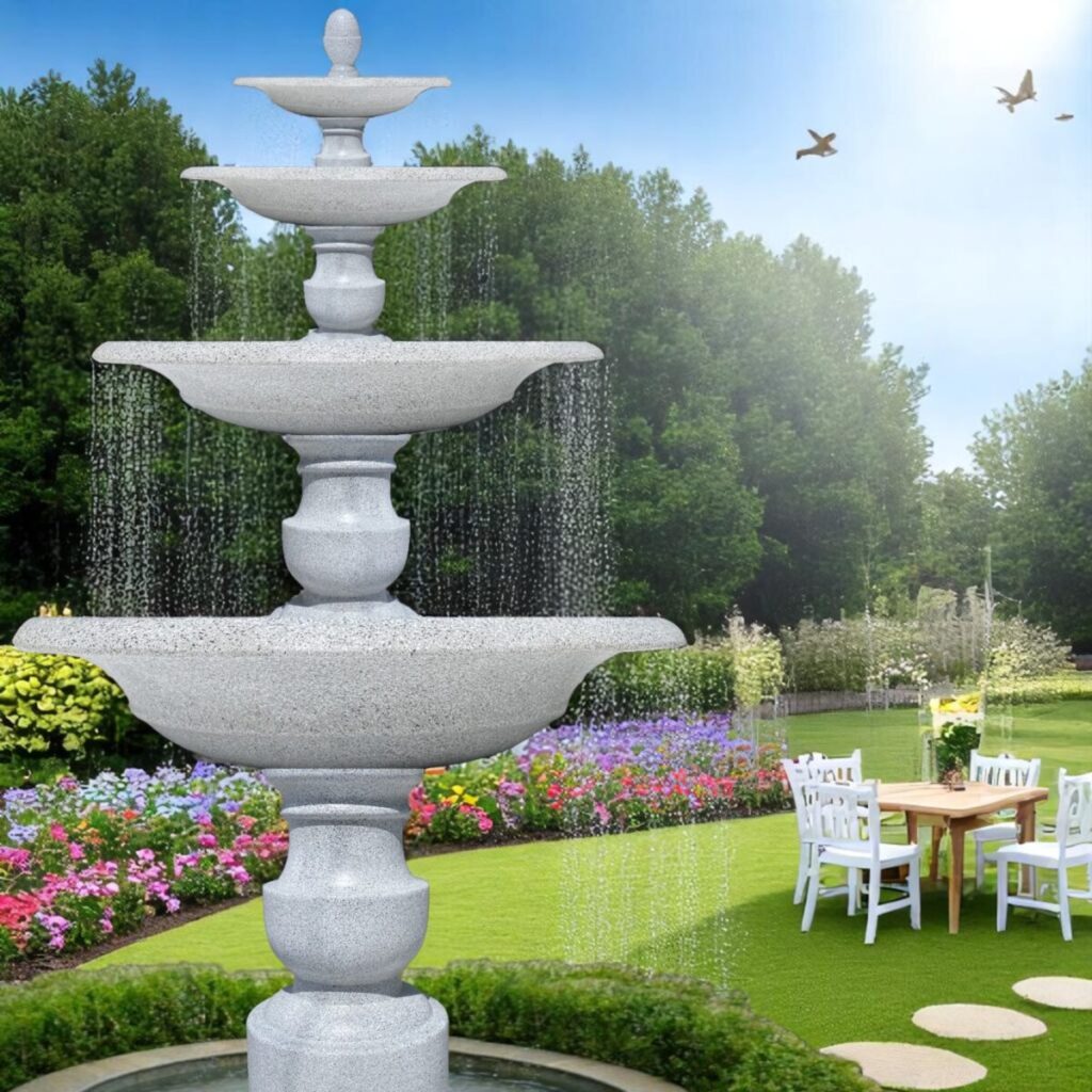 thác nước sân vườn cho quán café check-in đẹp