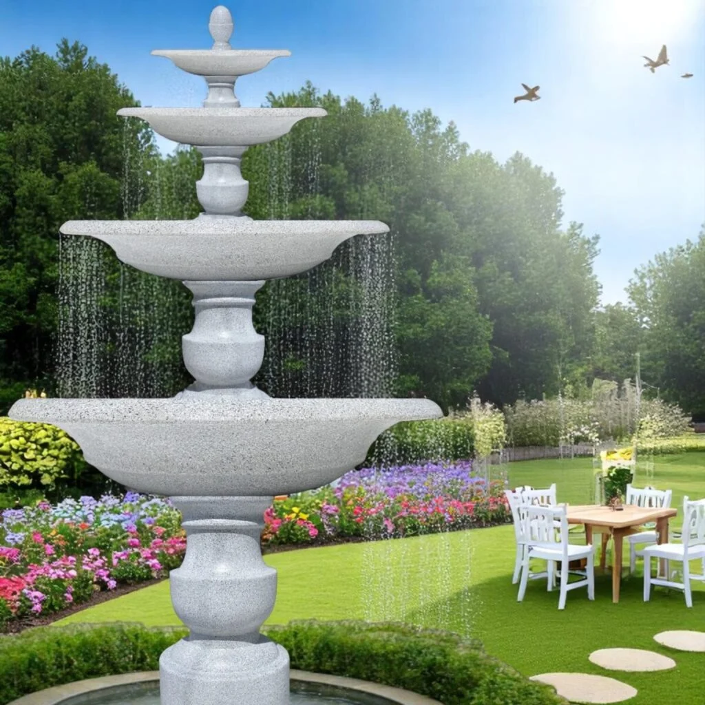 thác nước sân vườn cho quán café check-in đẹp