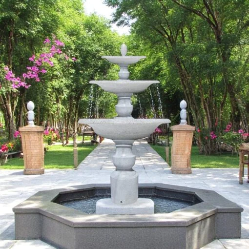 hệ thống phun nước nghệ thuật đúc đá đúc đặt tại bệnh viện
