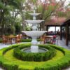 thi công đài phun nước sân vườn hiện đại đặt tại phòng khách