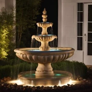 Những mẫu đài phun nước đẹp bằng đá đúc Kum Fountain