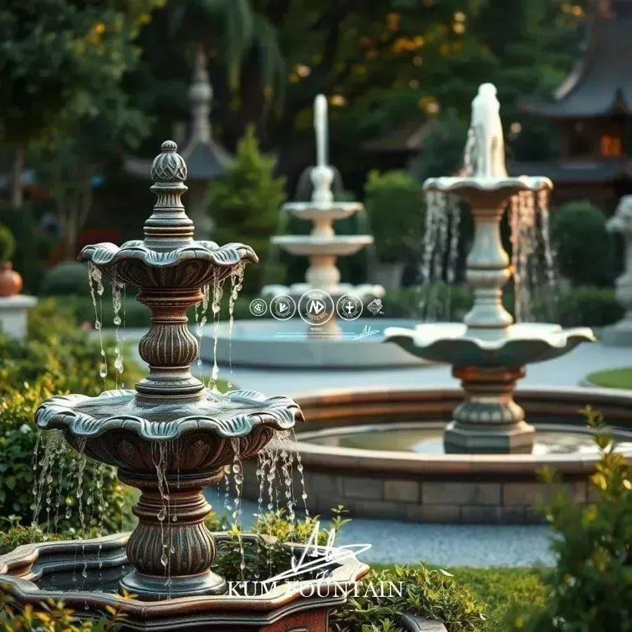Các kiểu dáng đài phun nước phổ biến