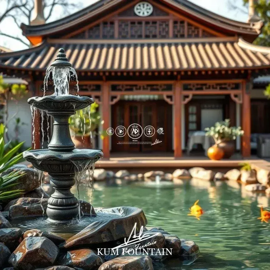 cách bài trí đài phun nước