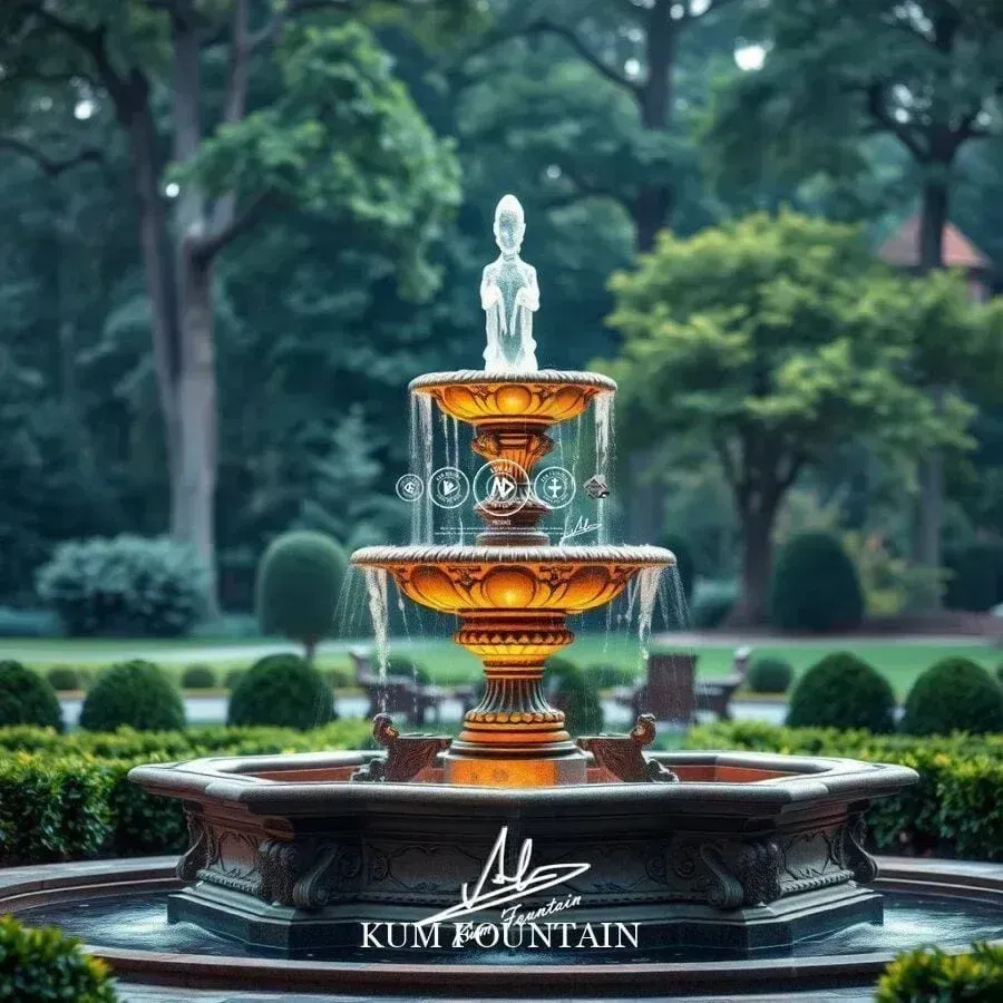 đài phun nước 3 tầng