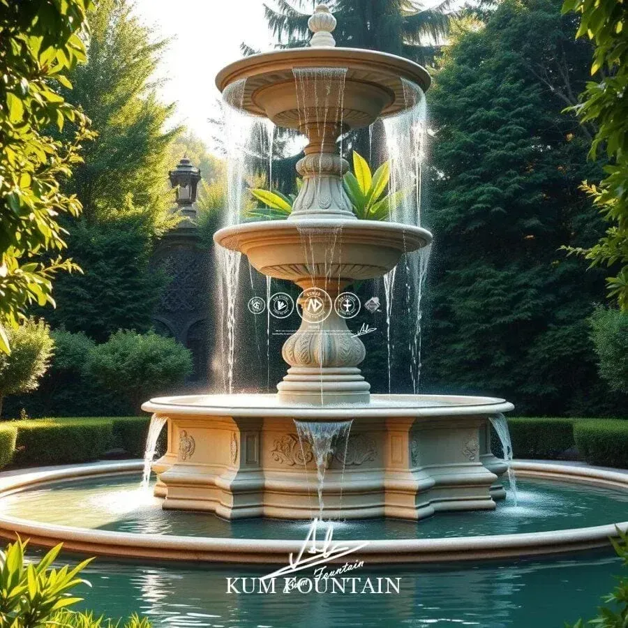 đài phun nước 3 tầng