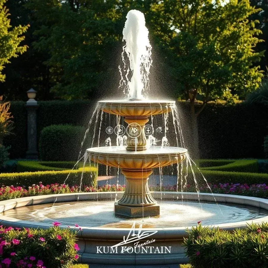 đài phun nước 3 tầng