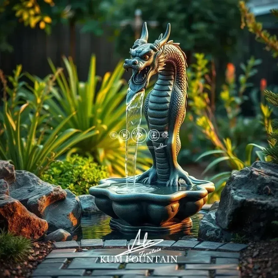 đài phun nước phong thủy đẹp