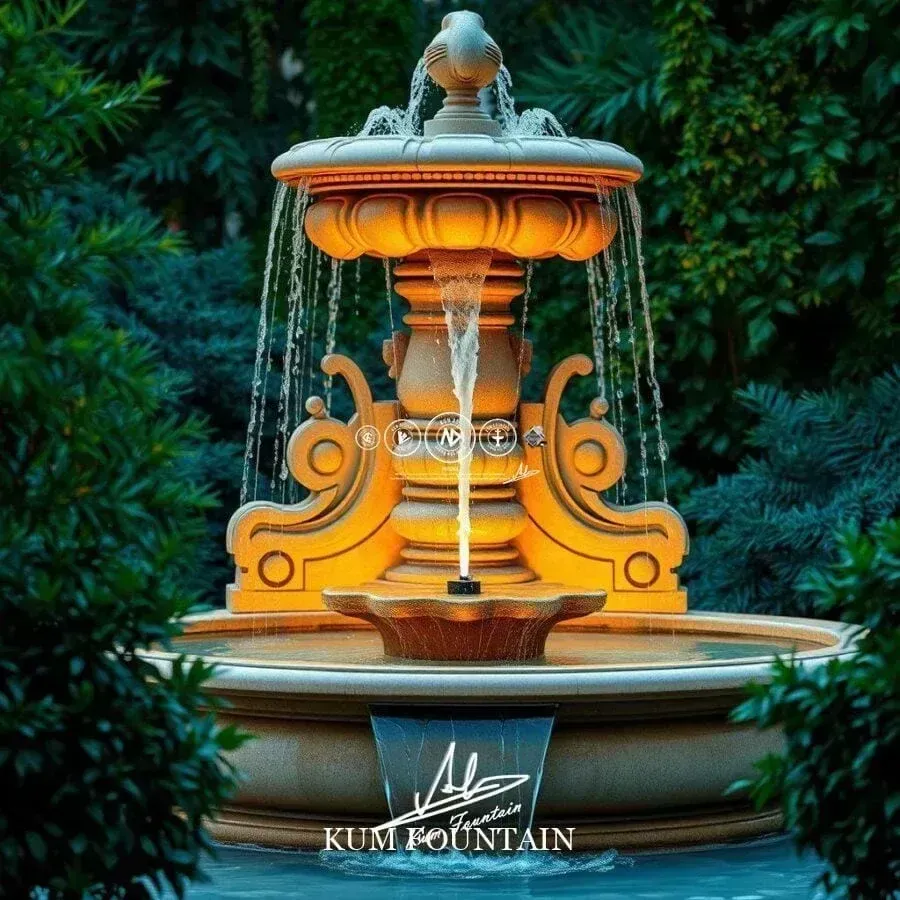 đ&agrave;i phun nước s&acirc;n vườn