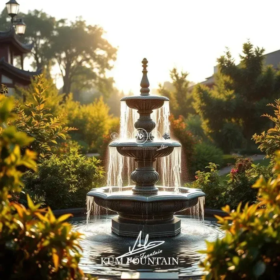 vị trí đặt đài phun nước