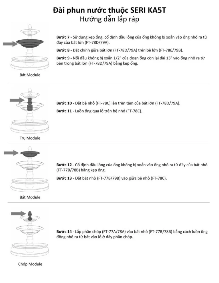 tờ 2 hướng dẫn lắp đặt đài phun nước seri ka5t tiếng Việt