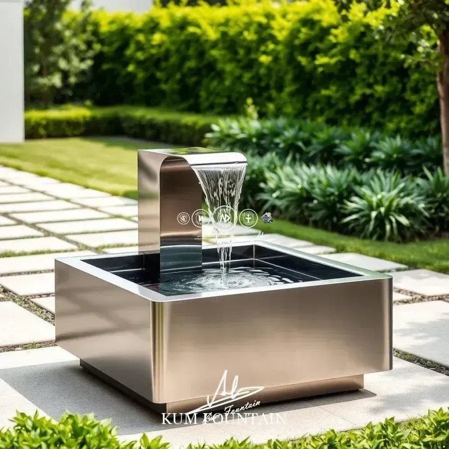 đài phun nước nhỏ phong cách hiện đại