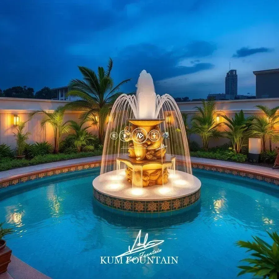 đài phun nước sân thượng đẹp