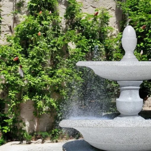 Thiết kế đài phun nước bằng đá đúc đặt tại nhà hàng