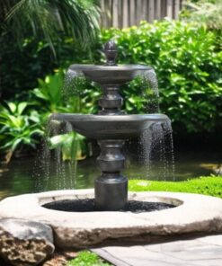đài phun nước sân vườn tầng tại trường học