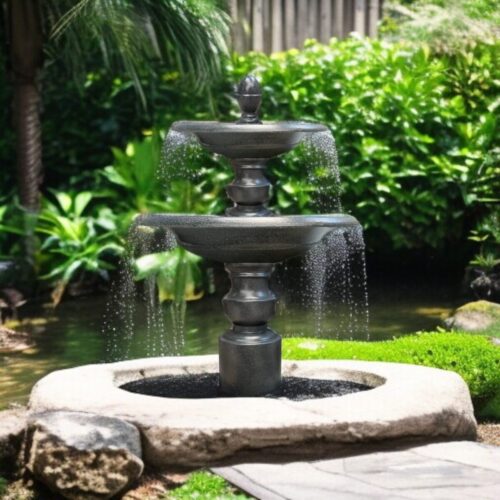 đài phun nước sân vườn tầng tại trường học