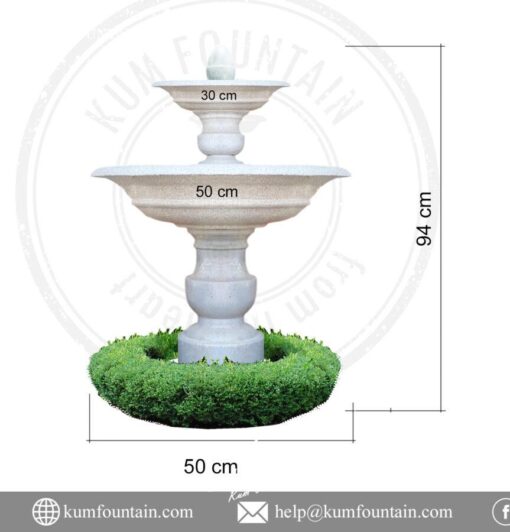 đài phun nước sân vườn đá mài