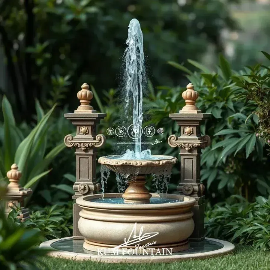 thiết kế đài phun nước mini