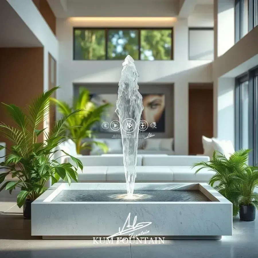 thiết kế đài phun nước nội thất