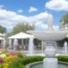 đài phun nước phong thủy trong nhà sân vườn tại resort