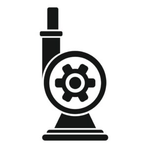industry pump icon simple motor system vector