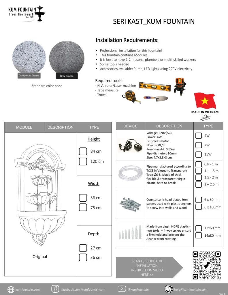 đài phun nước phong cách Nhật zen garden tối giản