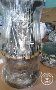 thác nước lưỡi tràn 60cm kèm đèn led