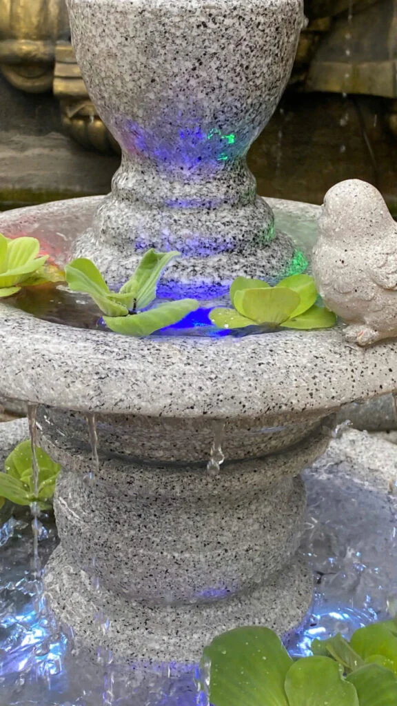 thác nước giả sơn tiểu cảnh sân vườn hiện đại