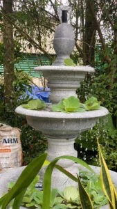 đài phun nước cho sân 30m2 layout tham khảo