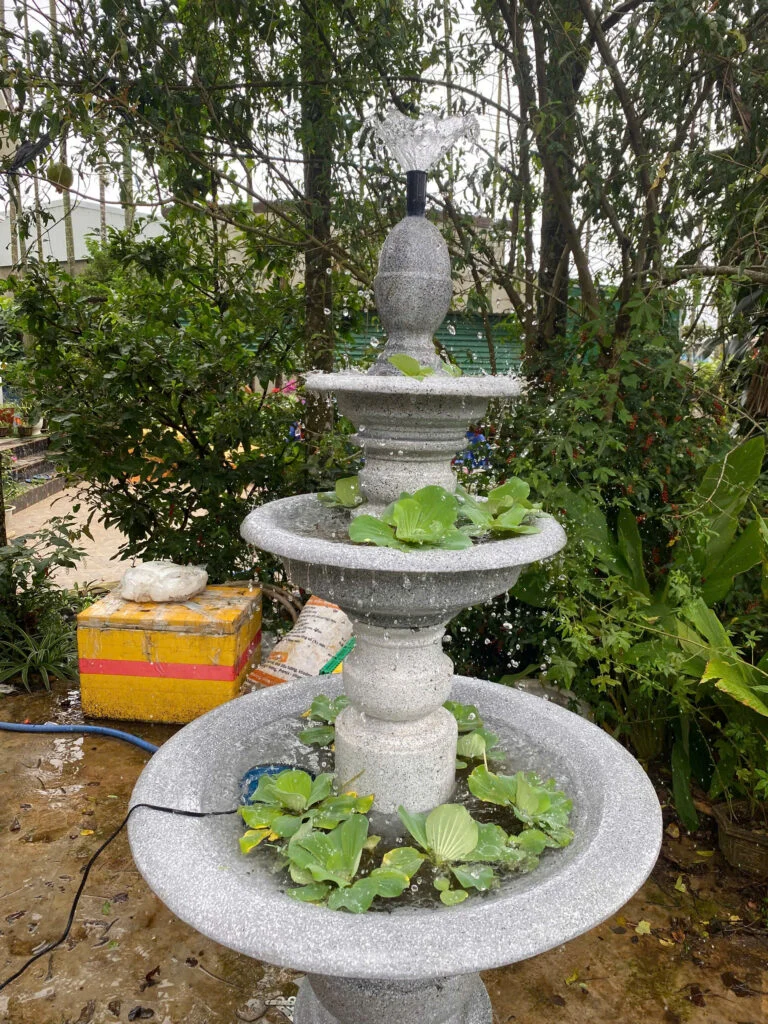 thác nước dùng timer tuần cho quán café