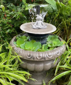 thác nước kết hợp sỏi suối nhân tạo mini