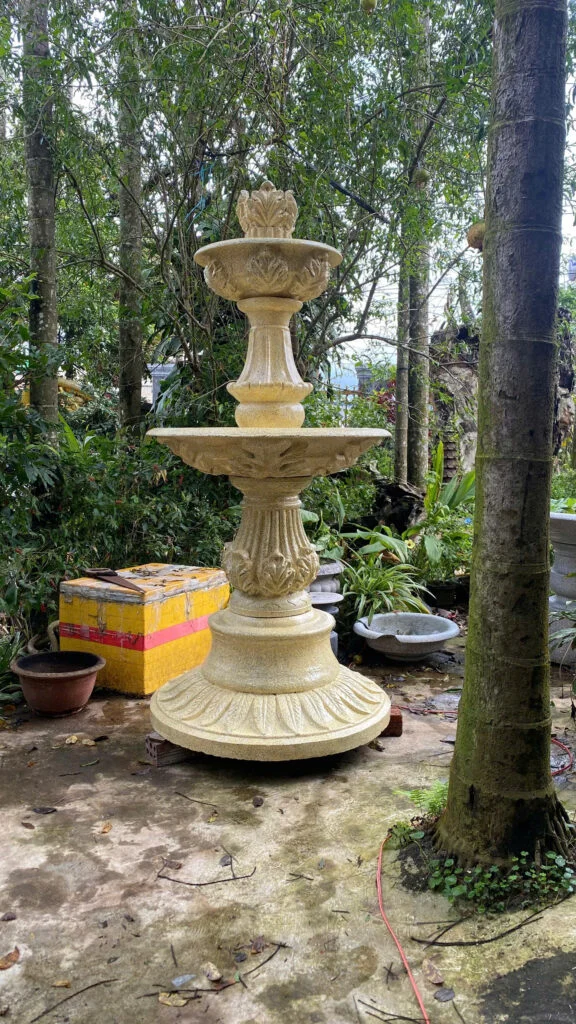 đài phun nước cho nhà hàng tiệc cưới sảnh chính